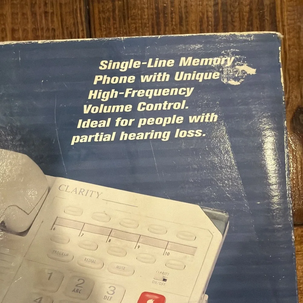 Clarity High Frequency Enhancing Phone W-1000 By Walker Plantronics NEW In Box